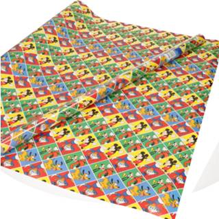 👉 Inpakpapier multi jongens 4x Inpakpapier/cadeaupapier Disney Donald Duck en Pluto 200 x 70 cm