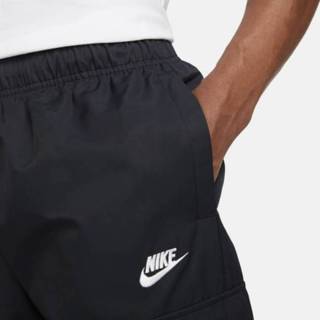 👉 Zwart m male men mannen Nike Sportswear Repeat Geweven herenbroek - 196150285357
