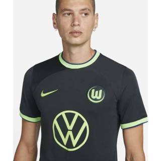 👉 Voetbalshirt groen s male men mannen VfL Wolfsburg 2022/23 Stadium Uit Nike met Dri-FIT voor heren - 195867273688