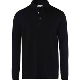 👉 Polo's lange mouw zwart Brax Modern Fit Poloshirt zwart, Effen 4064504756876