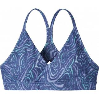 👉 Patagonia - Women's Cross Beta Sports Bra - Sportbeha maat XL, oak waves /blauw