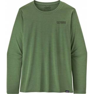👉 Patagonia - Women's L/S Cap Cool Daily Graphic Shirt - Longsleeve maat XL, tree trotter /groen