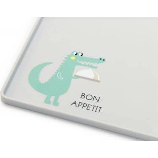 👉 Placemat grijs siliconen Beeztees Hummy - Puppy 40x30 cm 8712695199199