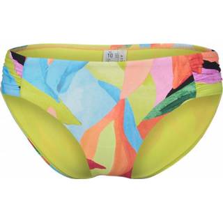 👉 Seafolly - Women's Tropfest Ruched Side Retro Pant - Bikinibroekje maat 10, meerkleurig