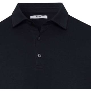 👉 Polo's lange mouw nachtblauw Brax Modern Fit Poloshirt nachtblauw, Effen 4064504756975