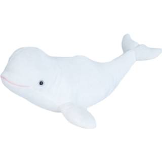 👉 Pluche dier kinderen dieren knuffels Beluga walvis van 30 cm