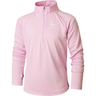 👉 Longsleeve roze XS meisjes Nike Dri-Fit Half-Zip
