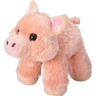 Pluche dier kinderen dieren knuffels Varken/biggetje van 18 cm