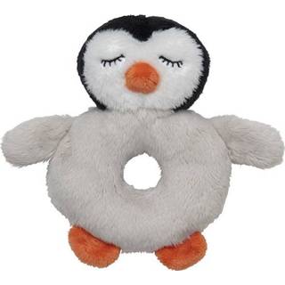 👉 Dierenknuffel baby baby's Dieren knuffel rammelaar pinguin 10 x 15 cm