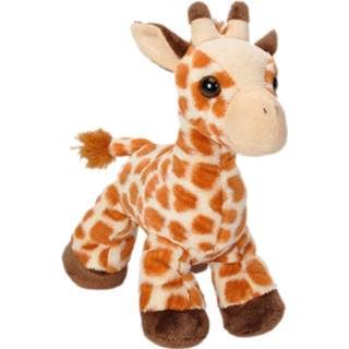 Pluche dier kinderen dieren knuffels Giraffe van 18 cm