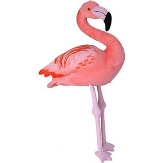 👉 Pluche dier kinderen dieren knuffels grote flamingo van 76 cm