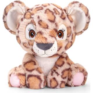 👉 Knuffeldier pluche jongens knuffel dier nevel panter/luipaard 25 cm