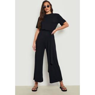 👉 Tall Jersey Culottes Jumpsuit, Black