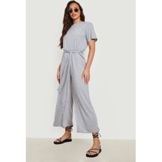 👉 Tall Jersey Culottes Jumpsuit, Grey Marl