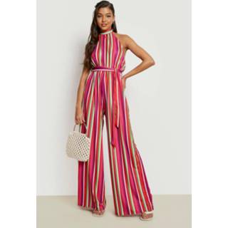 👉 Jumpsuit multi Gestreepte Wide Leg Halter Jumpsuit, 2144414416