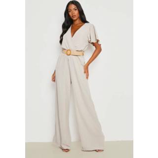 👉 Jumpsuit stone Tall Met Ceintuur En Engelenmouwen,