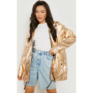 👉 Metallic Festival Regenjas, Gold