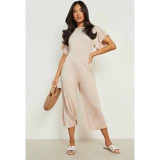 Jumpsuit stone Petite Culotte Met Geplooide Mouwen,