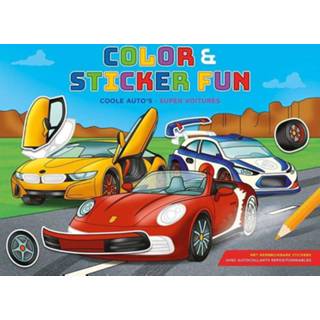 👉 Color & sticker fun - coole auto's 9789044762570