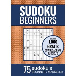 👉 Puzzelboek senioren Sudoku Makkelijk - voor Beginners: 75 Makkelijke Puzzels Volwassenen en Ouderen 9789464650471