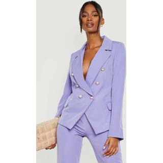 👉 Blazer Met Dubbele Gouden Knopen, Lilac