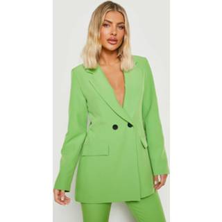 👉 Blazer Met Dubbele Contrasterende Knopen, Apple Green