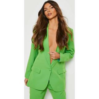 👉 Blazer donkergroen apple green Baggy Met Dubbele Knopen, 1447765524