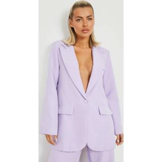 👉 Getailleerde Baggy Blazer Met Laag Decolleté, Lilac