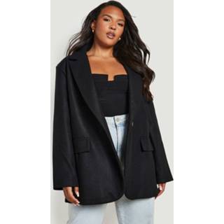 👉 Plus Wollen Blazer, Black