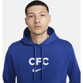 👉 Fleece hoodie blauw s male chelsea mannen FC Club voor heren - 195867302296