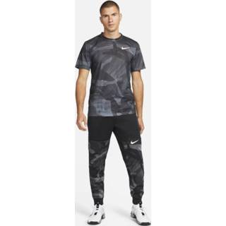 👉 Trainingsbroek zwart s male men mannen Nike Therma-FIT met taps toelopend design en camouflageprint voor heren - 196148141061