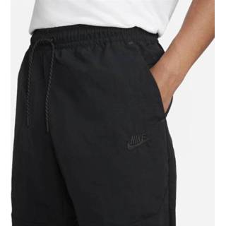 👉 Jogging broek zwart men s male mannen Nike Sportswear Tech Essentials Ongevoerde geweven joggingbroek voor heren - 195871935435