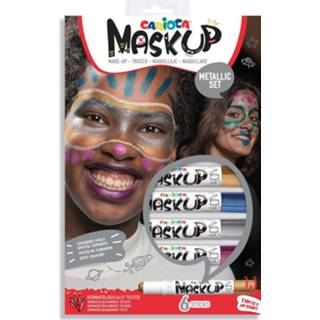 👉 Stift stuks grime Carioca maquillagestiften Mask Up Metallic, doos met 6 stiften 8003511431556