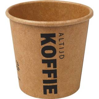 👉 Beker bruin karton stuks true cateringtoebehoren uit (altijd koffie), 118 ml, diameter 63 mm, pak van 50 8712426002347
