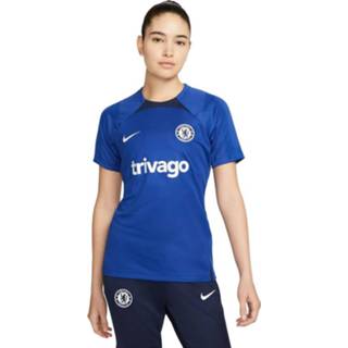 👉 Trainingsshirt blauw wit l|m|xs shirts vrouwen Nike Chelsea Strike 2022-2023 Dames Donkerblauw