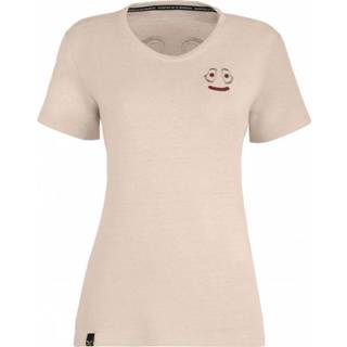 👉 Salewa - Women's Lavaredo Hemp Print T-Shirt - Sportshirt maat 44, beige