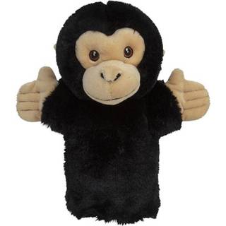 👉 Speelgoed handpop zwart kinderen chimpansee aap 23 cm