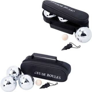 Draagtas volwassenen 2 jeu de boules sets 3 ballen/1 but in