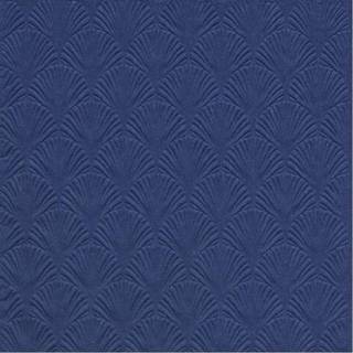 👉 Servet donkerblauw papier active 16x Luxe 3-laags servetten met patroon donker blauw 33 x cm