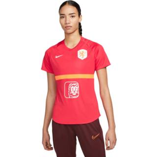 Trainingsshirt rood oranje wit l|m|s|xl|xs shirts vrouwen Nike Nederland Academy Pro 2022-2023 Dames