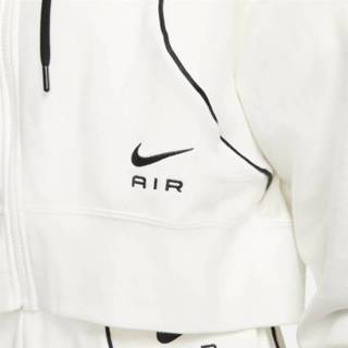 👉 Wit XS vrouwen Nike Air Fleecehoodie met rits voor dames - 196149014975