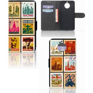 👉 Flipcover Motorola Moto G5S Plus Flip Cover Postzegels 8718894974810