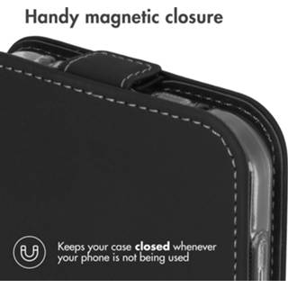 👉 Flipcase zwart kunstleder unisex Accezz voor de Samsung Galaxy Xcover 6 Pro - 8719295571172