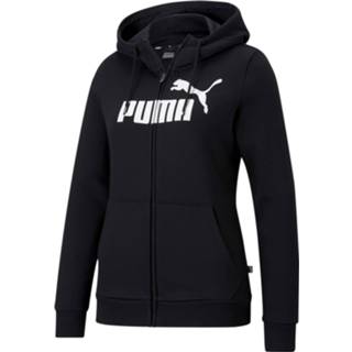 👉 Fleece hoodie zwart l|m|s|xl|xs vesten PUMA Essentials Logo Full-Zip