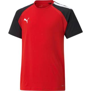 Voetbalshirt rood zwart wit shirts kinderen PUMA teamPACER Kids