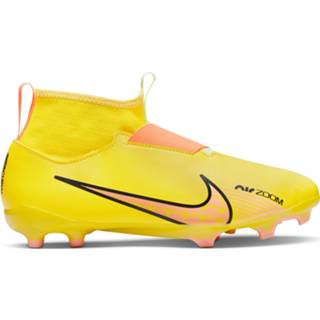 👉 Kunstgras geel roze voetbalschoenen kinderen Nike Zoom Mercurial Superfly 9 Academy Velcro Gras / (MG) Kids