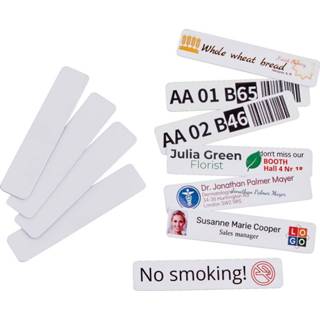 👉 Wit PVC stuks Colop zelfklevende badge, ft 80 x 18 mm, pak van 50 9004362523819