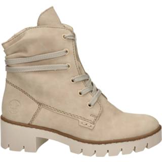 👉 Veterboots kunstleder ecru vrouwen Rieker 8720251570467 872025157041