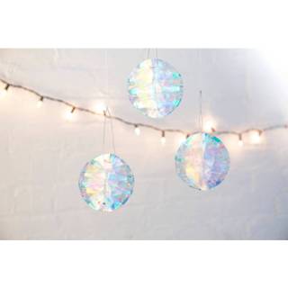 👉 Ornament unisex Kikkerland Iridescent Party Ornaments