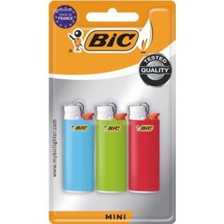 👉 Vuursteen aansteker stuks BIC aanstekers Mini aanstekers, geassorteerde kleuren, blister van 3 3086125002812